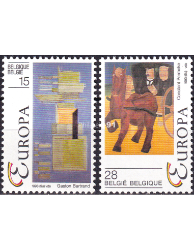 BELGIQUE - n° 2501 à 2502 ** - Europa...