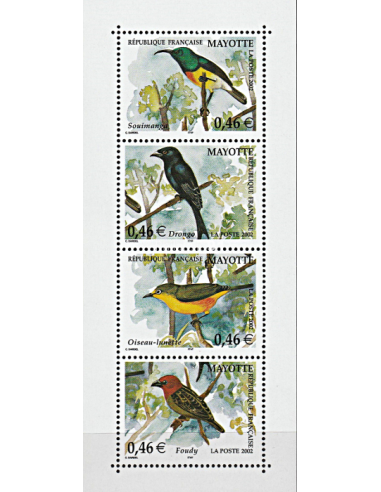 Mayotte - n°  134 à 137 ** - Oiseaux