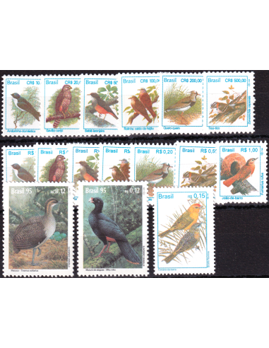BRÉSIL - Lot de timbres neufs -...