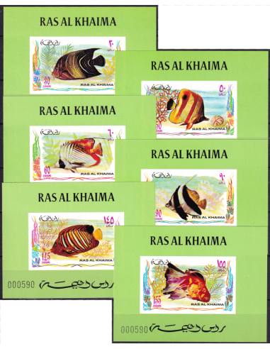 RAS AL KHAIMA - n°  628 à 633 ND **...