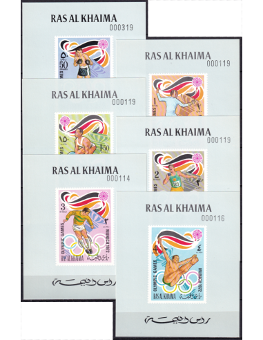 RAS AL KHAIMA - n°  649 à 654 ND **...