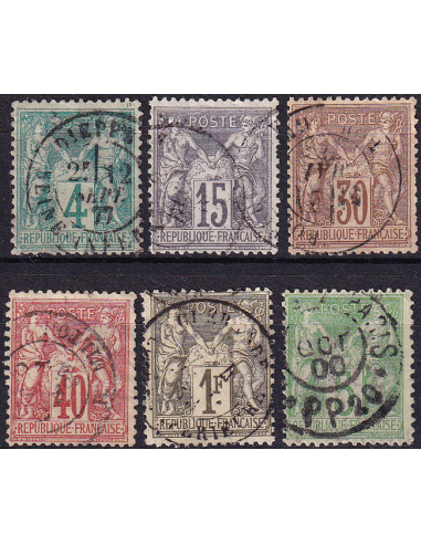 - Lot de 6 timbres Classiques de...
