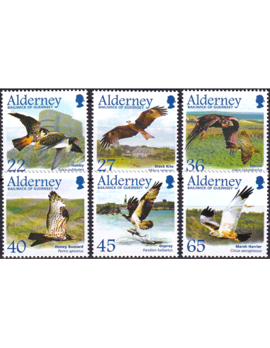 ALDERNEY - n°  189 à 194 ** - Oiseaux...