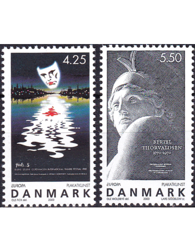 DANEMARK - n° 1344 à 1345 ** - Europa...