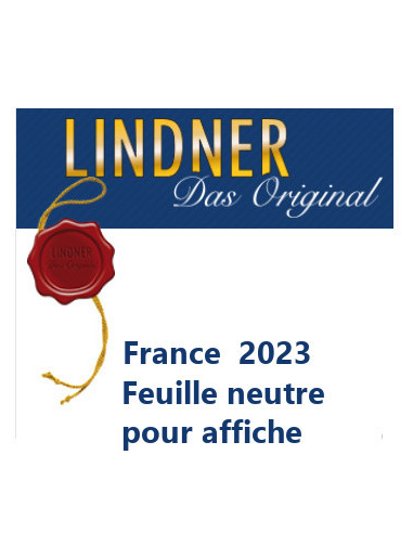 - LINDNER   - Feuille neutre - France...