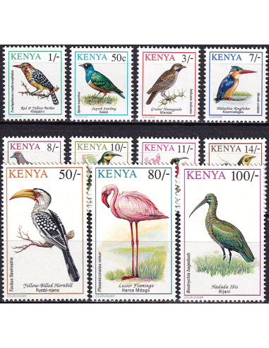 KENYA - n°  561 à 571 ** - Oiseaux