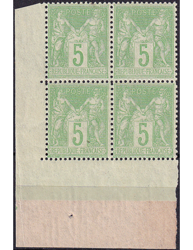 n°  102 ** (Bloc de 4 timbres avec...