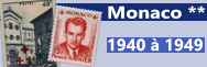 Monaco - 1940 à 1949 (n°200 à 337B)