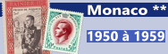 Monaco - 1950 à 1959 (n° 338 à 522)