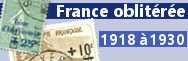 1918 à 1930 (Oblitérés n°156 à 268)