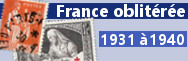 1931 à 1940 (Oblitérés n°269 à 469)