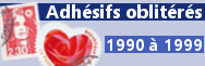 1990-1999 - adh. oblitérés (n°1-26)