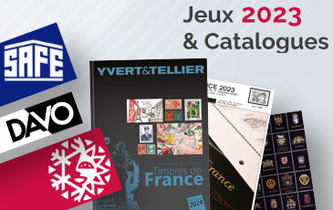 Les jeux 2023 et catalogues Yvert&Tellier, SAFE, Davo